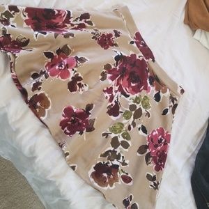 Skater floral skirt